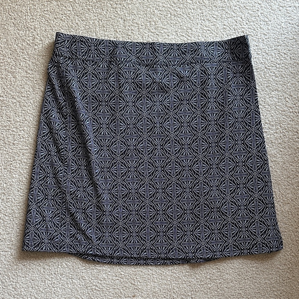 Ripskirt Geometric Black and White Women's Skirt